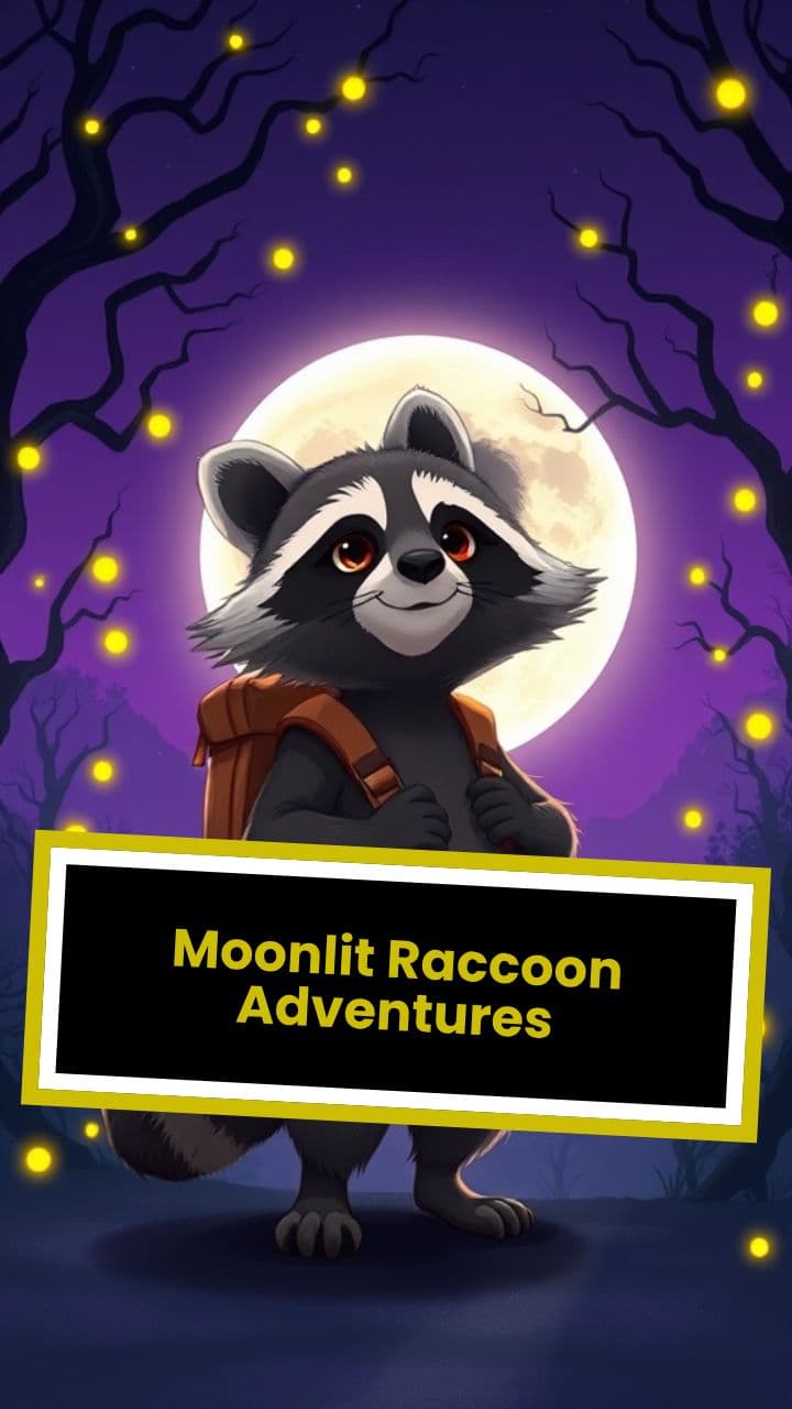 Moonlit Raccoon Adventures