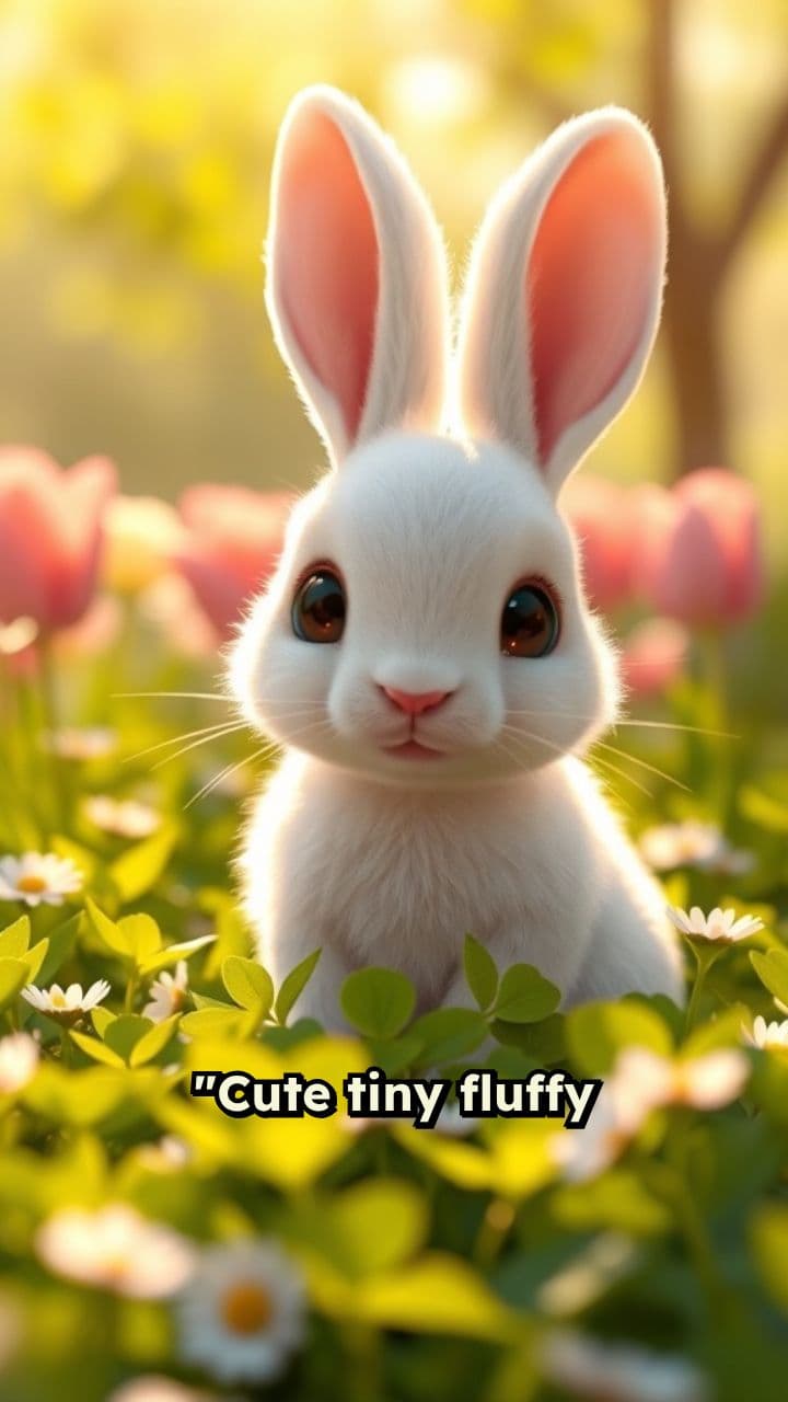 Playful Bunny on Girl’s Hand