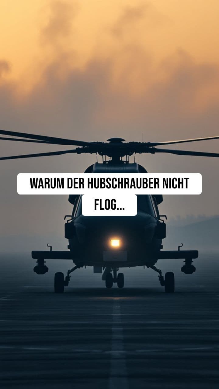 Warum der Hubschrauber nicht flog...