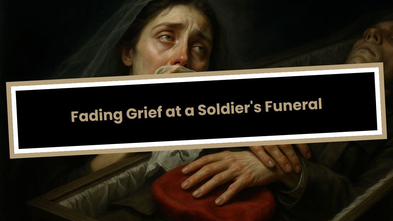 Fading Grief at a Soldier's Funeral
