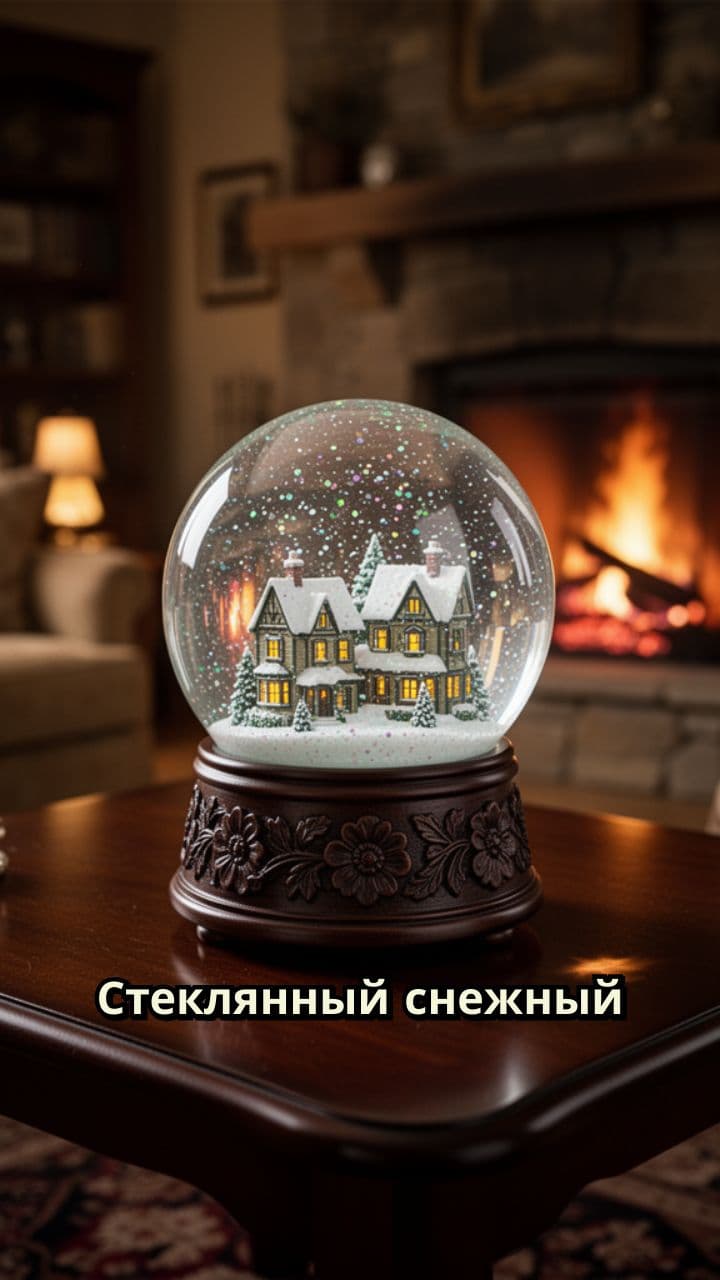 Новогодний снежный шар La Fam