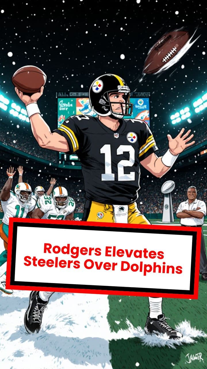 Rodgers Elevates Steelers Over Dolphins