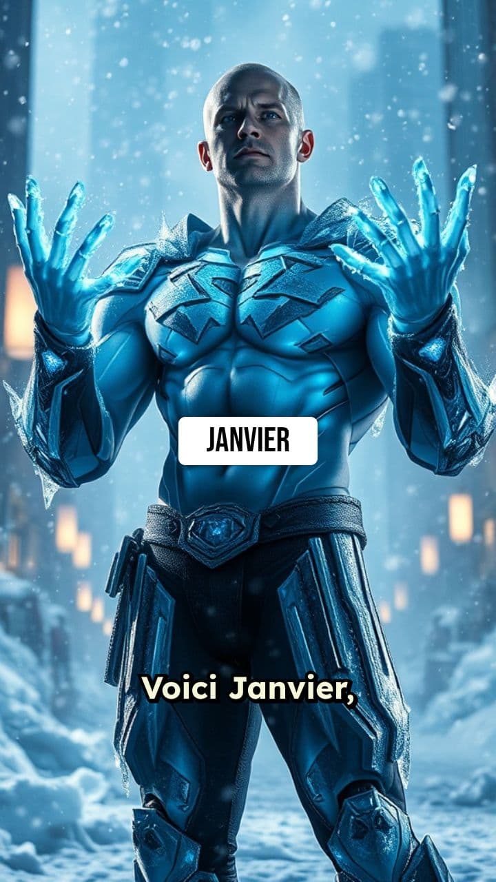 Les mois de l’année en Super-Héros