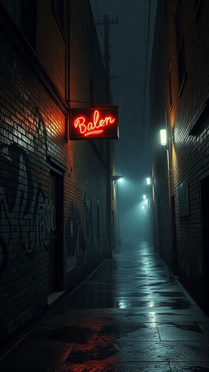 Gangster Bird in a Creepy Alley