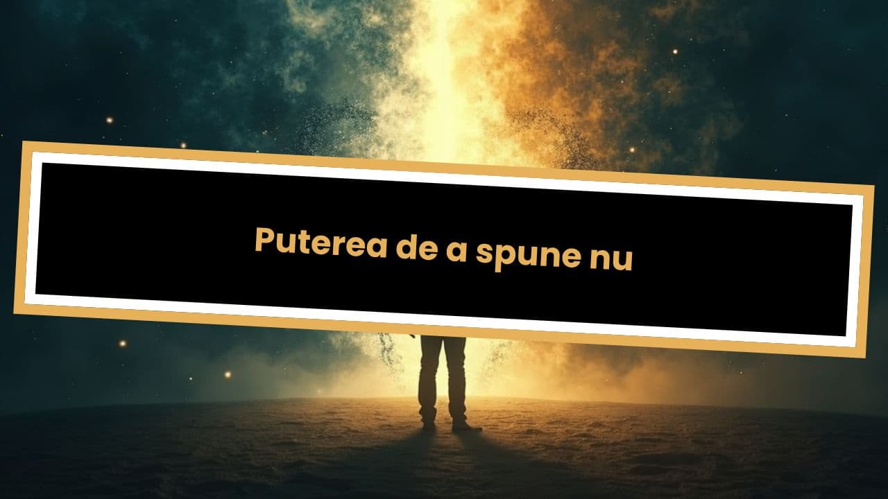 Puterea de a spune nu