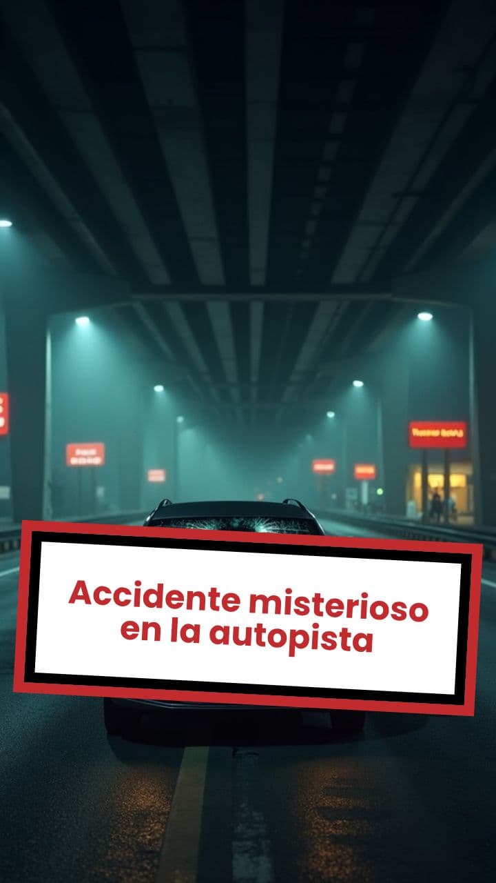 Accidente misterioso en la autopista
