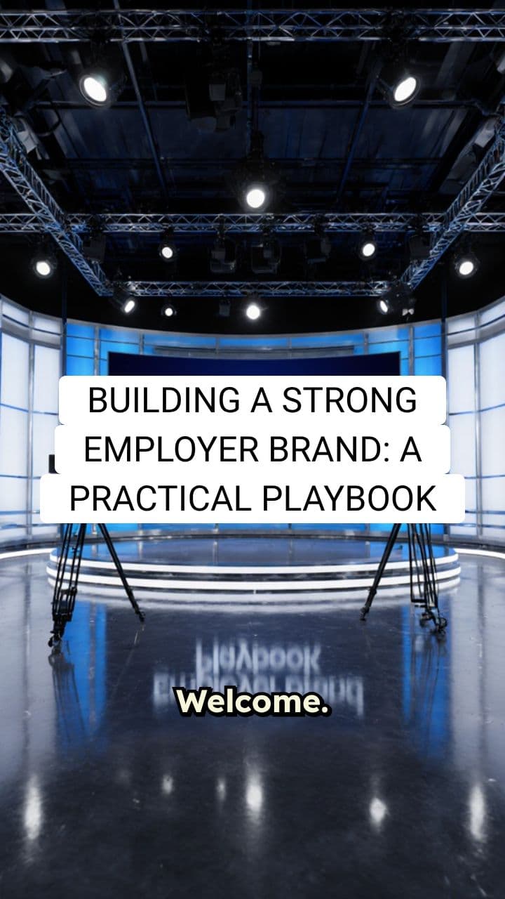 Building a Strong Employer Brand: A Practical Playbook