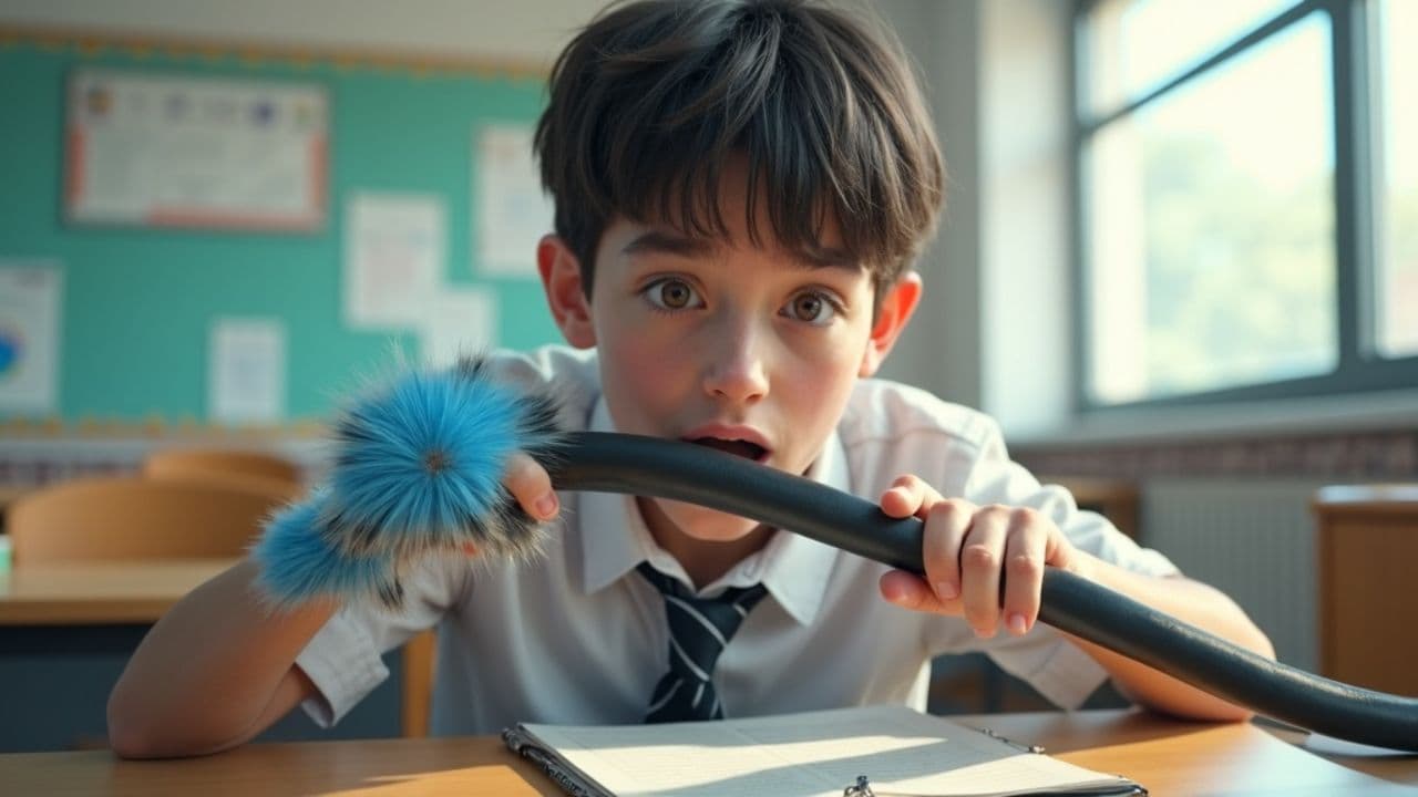 La cobaya azul del instituto