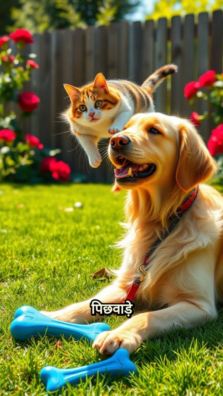 बिल्ली-कुत्ते की खिलौना जंग
