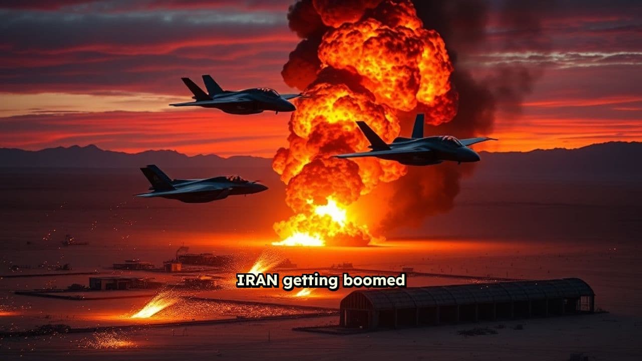 Iran Hit by American Warplanes