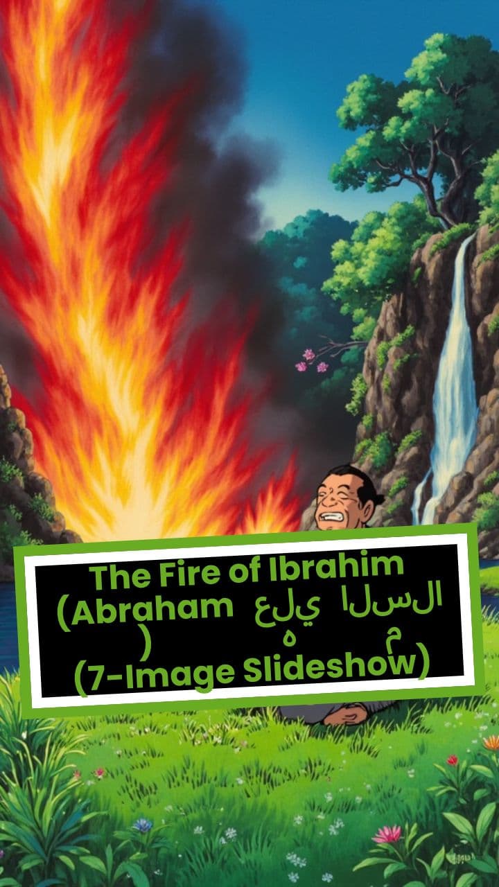 The Fire of Ibrahim (Abraham) عليه السلام (7-Image Slideshow)
