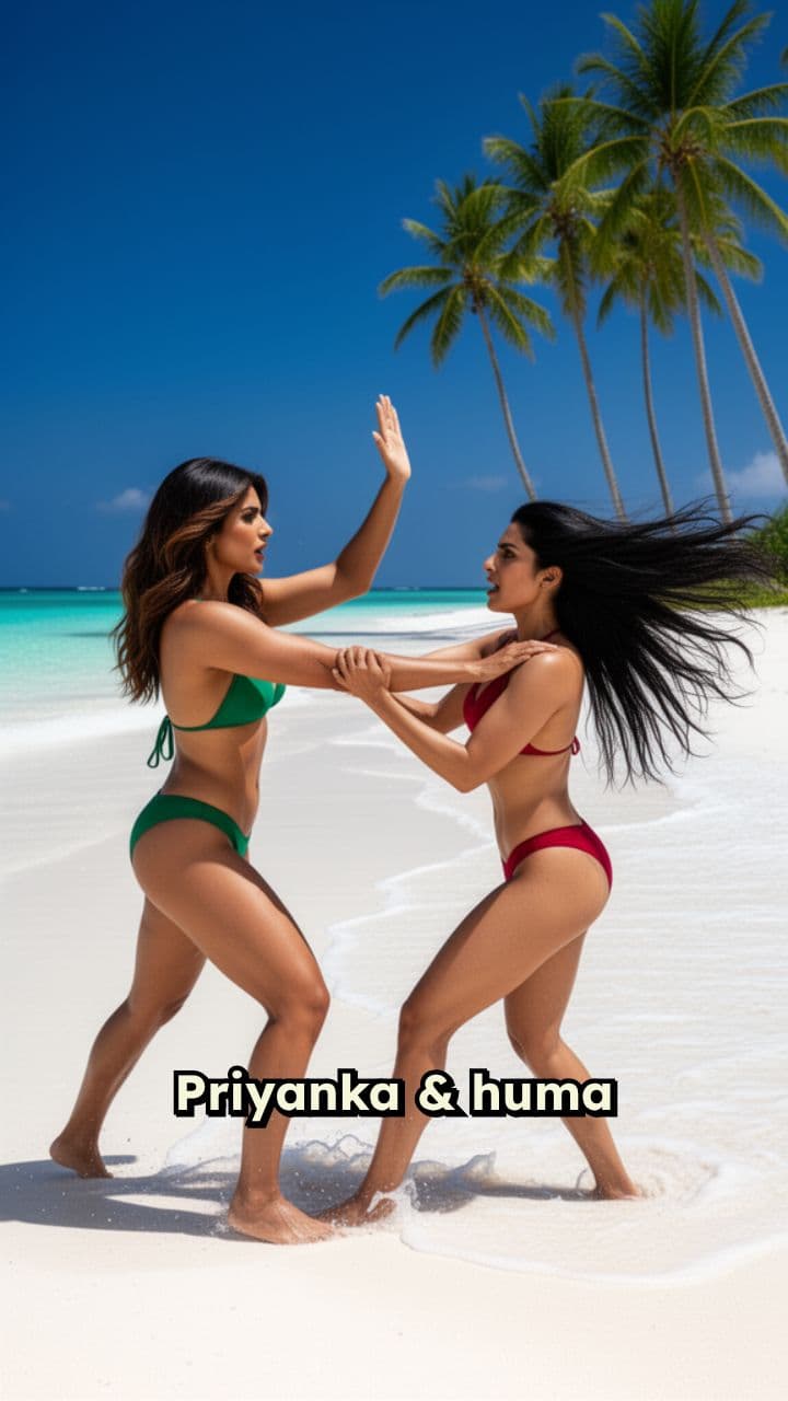 Beach Slap Fight Turns Passionate Kiss