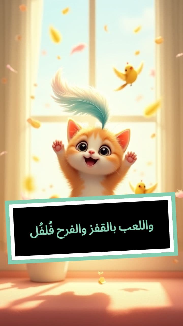 فُلفُل والفرح بالقفز واللعب
