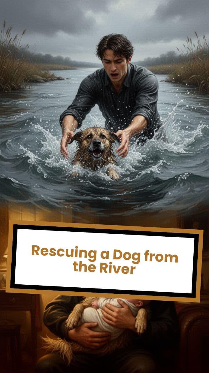 Rescuing a Dog from the River
