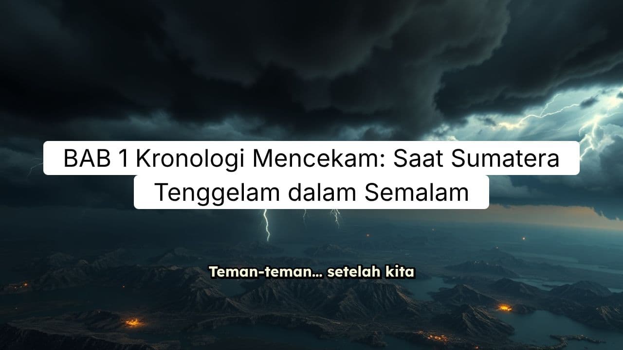 Kronologi Mencekam: Saat Sumatera Tenggelam dalam Semalam