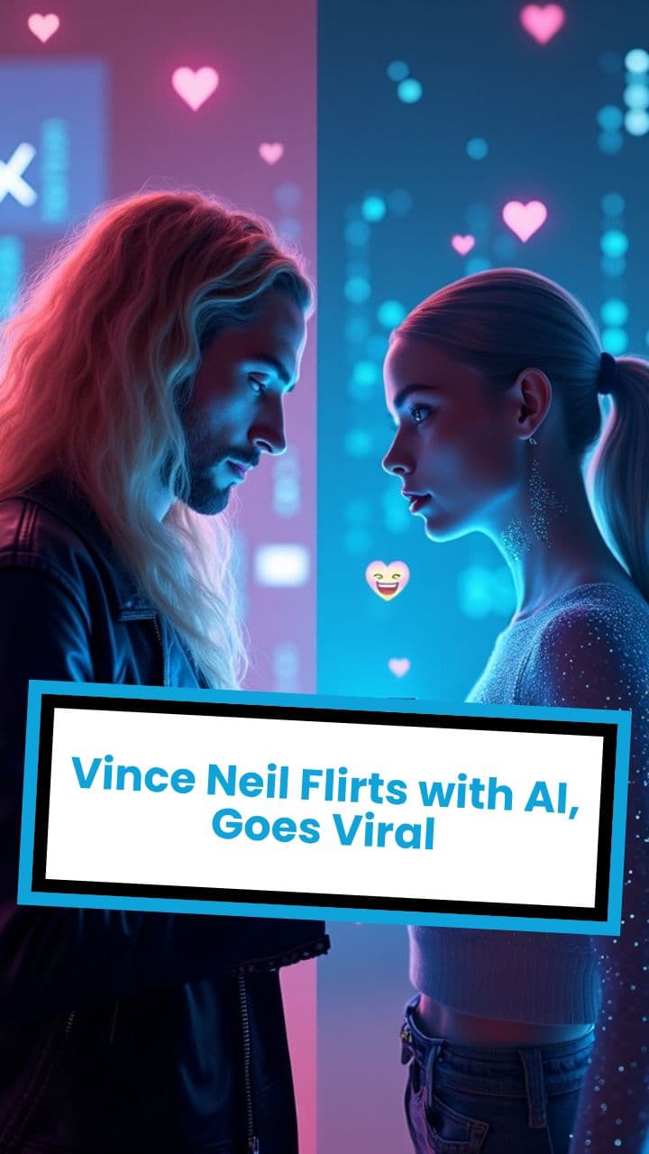 Vince Neil Flirts with AI, Goes Viral