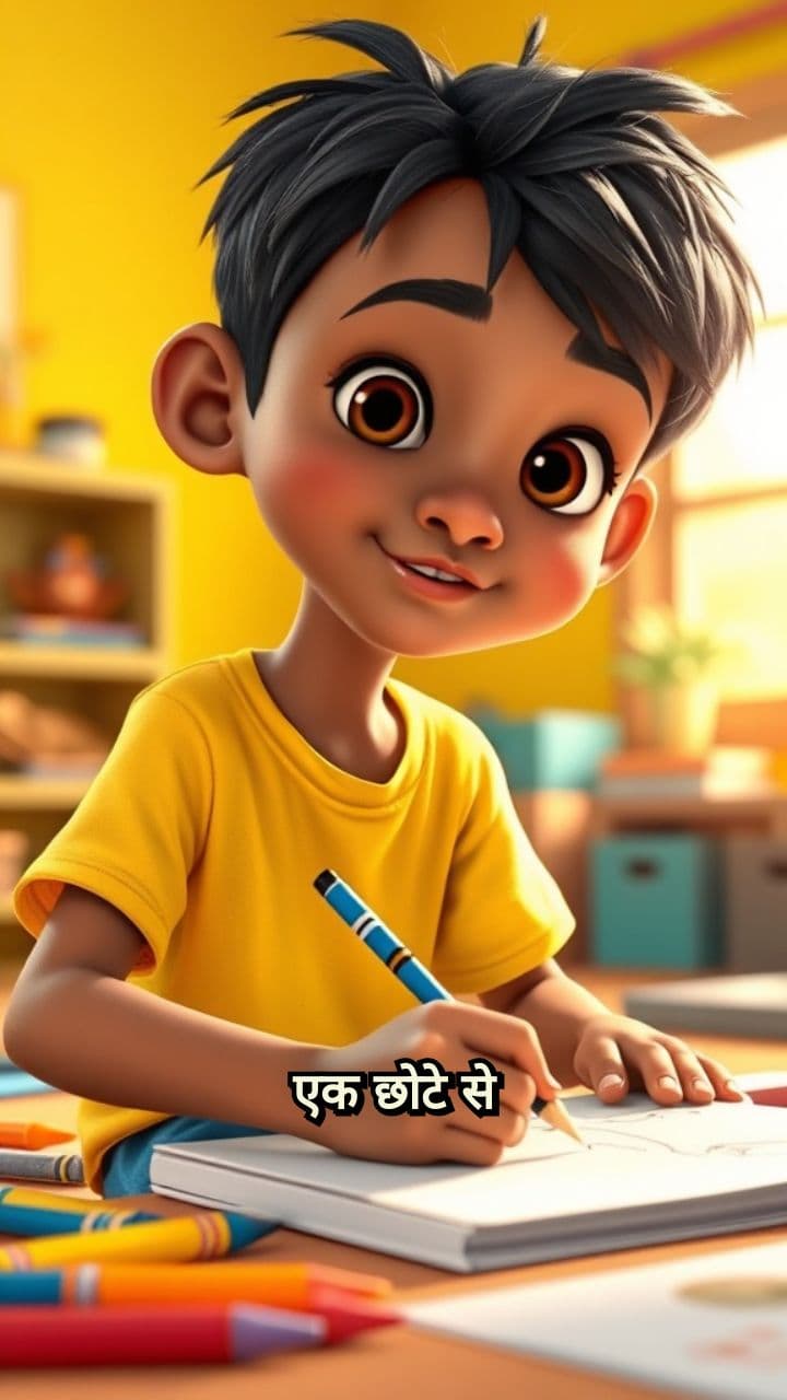 गोलू और जादुई पेंसिल