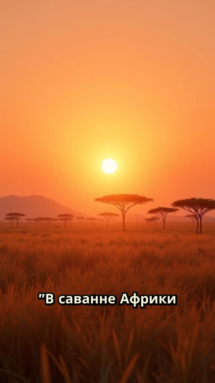 Сила и нежность в саванне