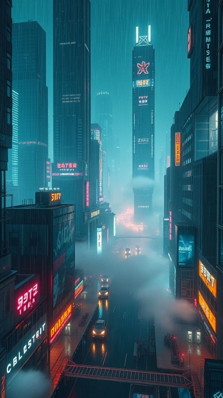 Neon Pulse: A Cyberpunk Odyssey