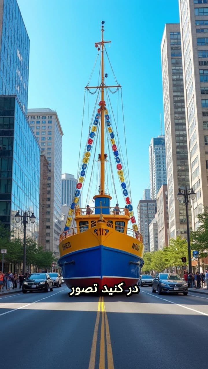 کشتی در خیابان