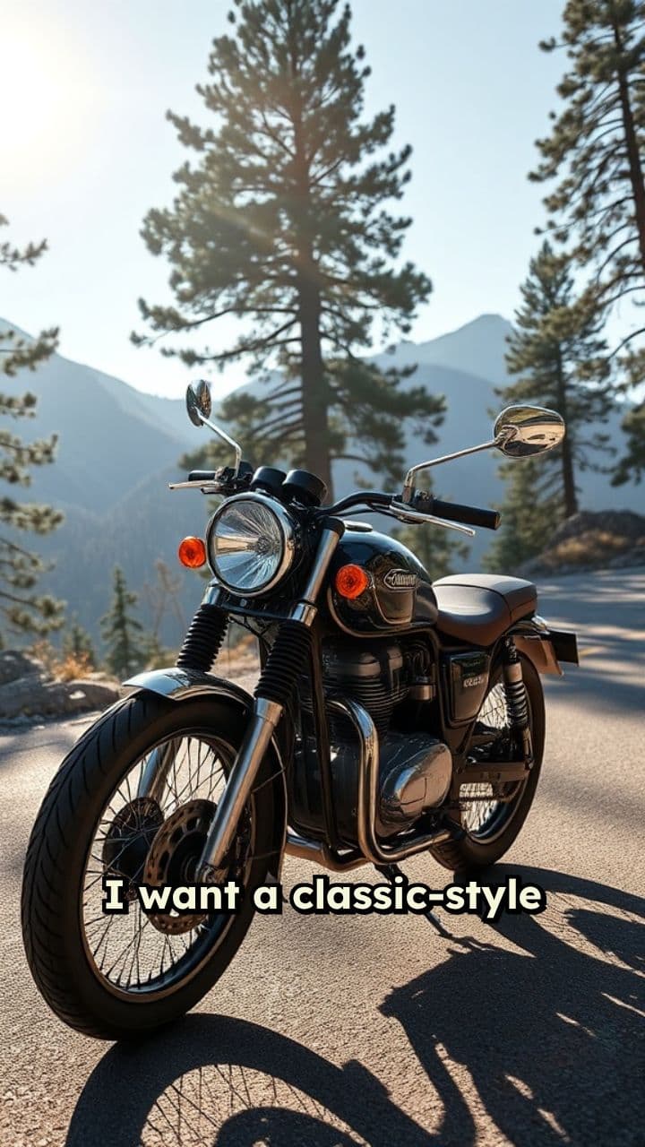 Classic Motorcycle for Mountain Roads