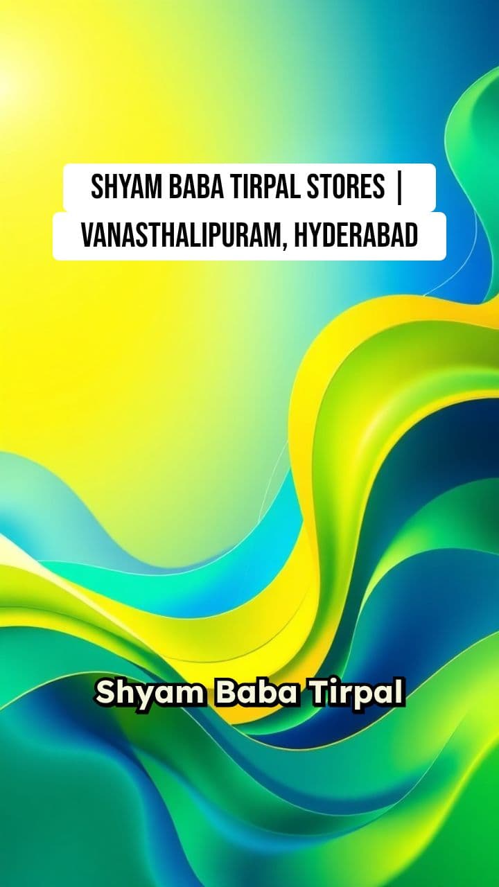 Shyam Baba Tirpal Stores Promotion