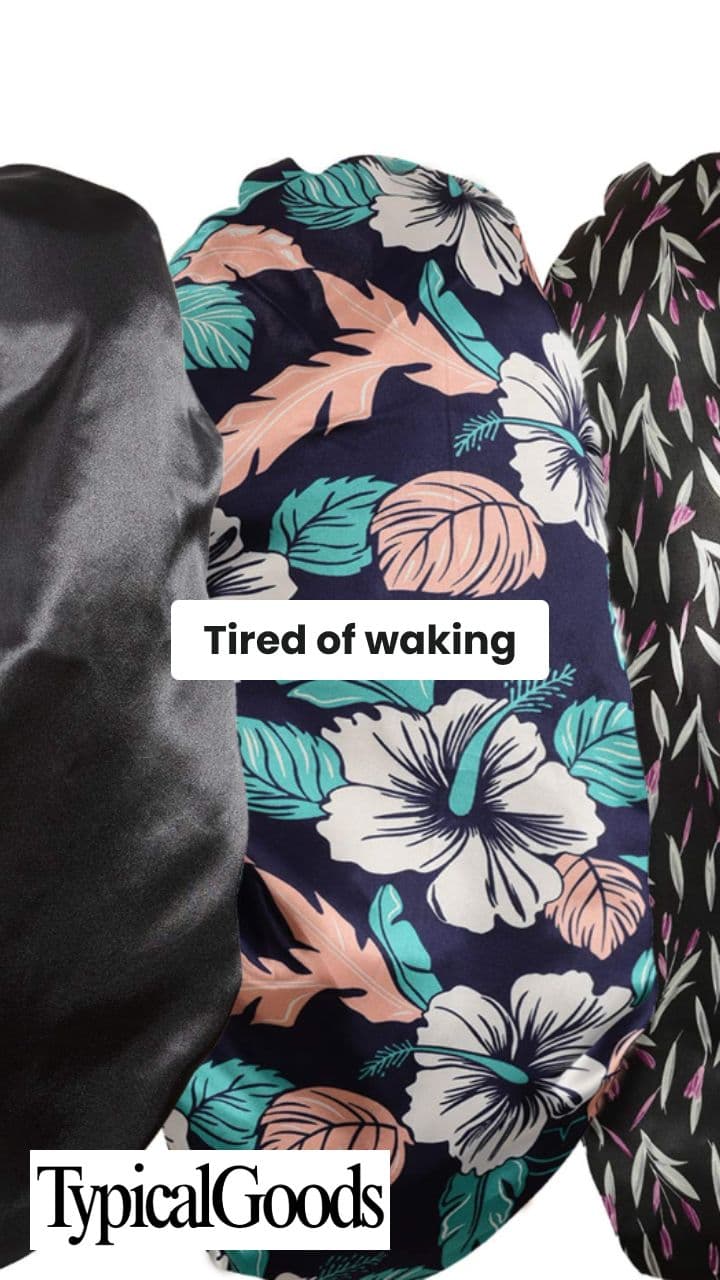 Stay-Put Satin Bonnet for Sleep