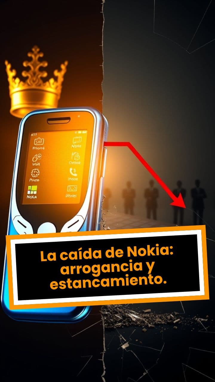 La caída de Nokia: arrogancia y estancamiento.