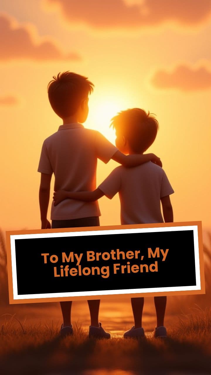 To My Brother, My Lifelong Friend