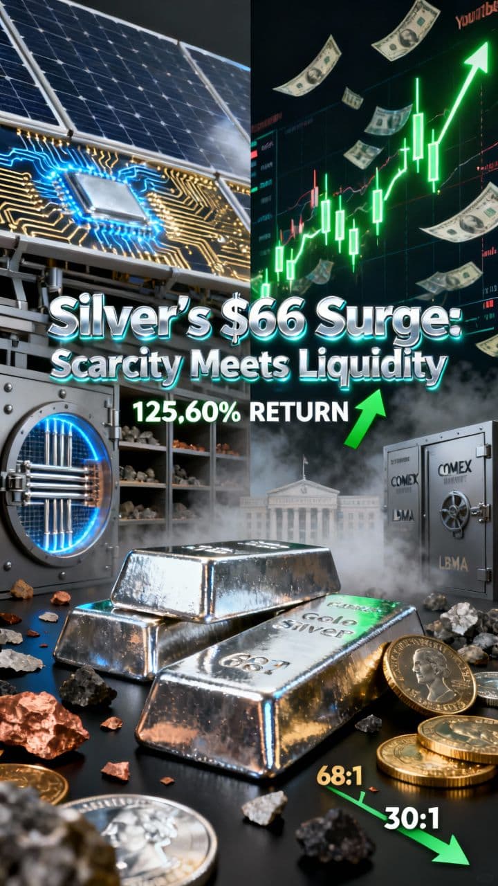 Silver’s $66 Surge: Scarcity Meets Liquidity