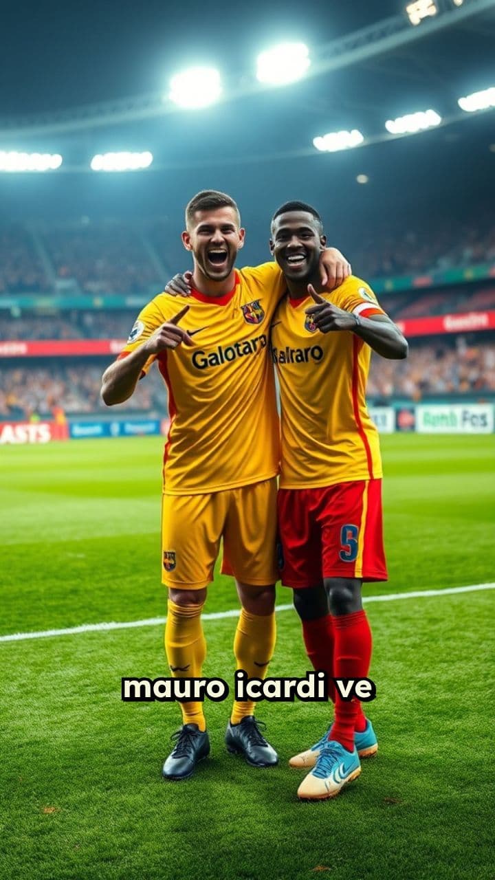 Icardi ve Osimhen'den Özel Gol Sevinci