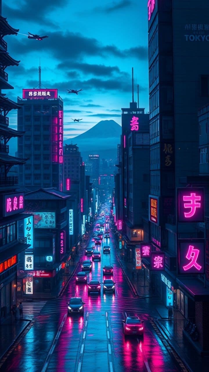 Неоновая Эдо: Киберпанк и традиции