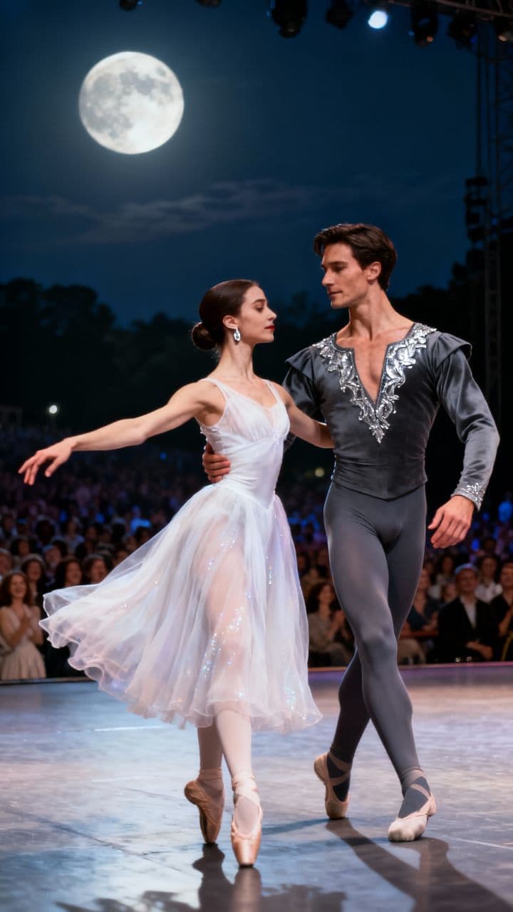 Moonlit Ballet in the Crowd