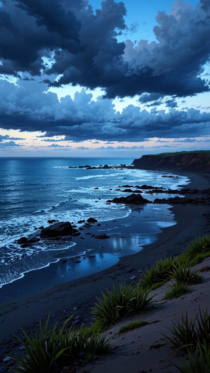 Wellenbrecher in der Brandung