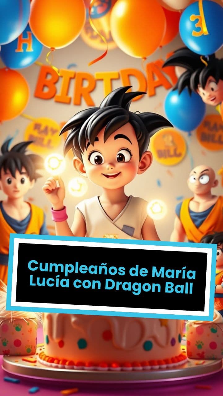 Cumpleaños de María Lucía con Dragon Ball
