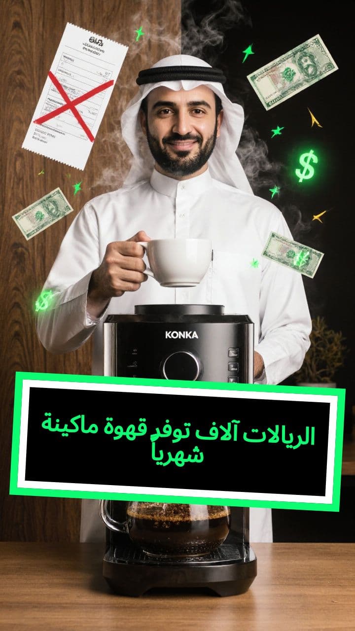 ماكينة قهوة توفر آلاف الريالات شهرياً