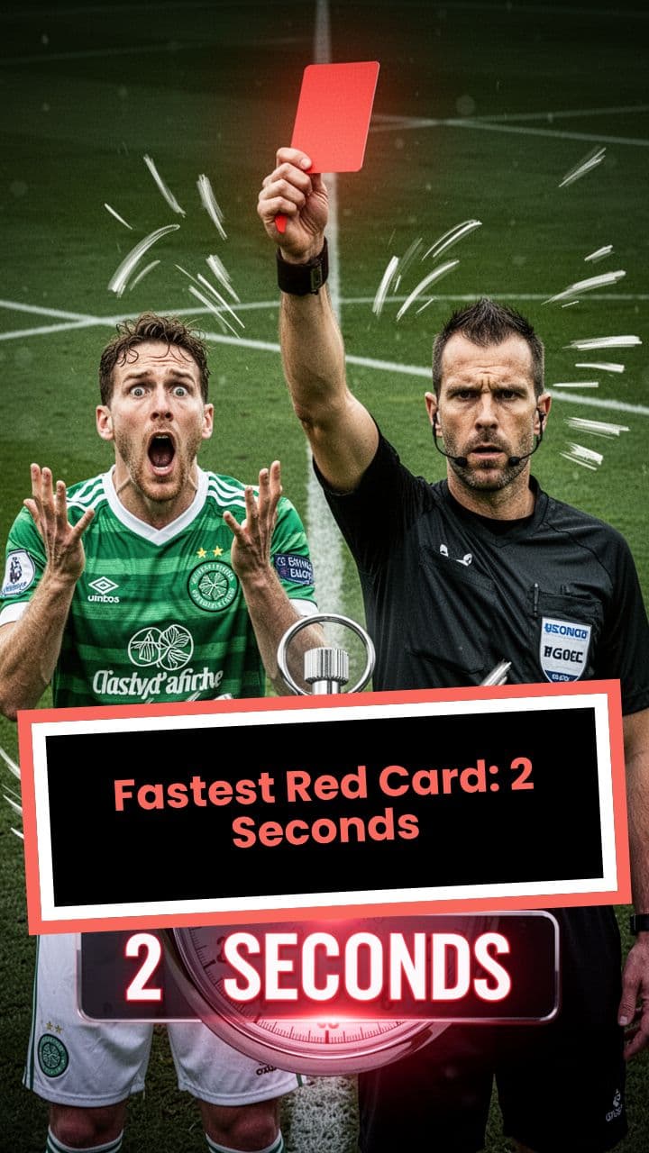 Fastest Red Card: 2 Seconds