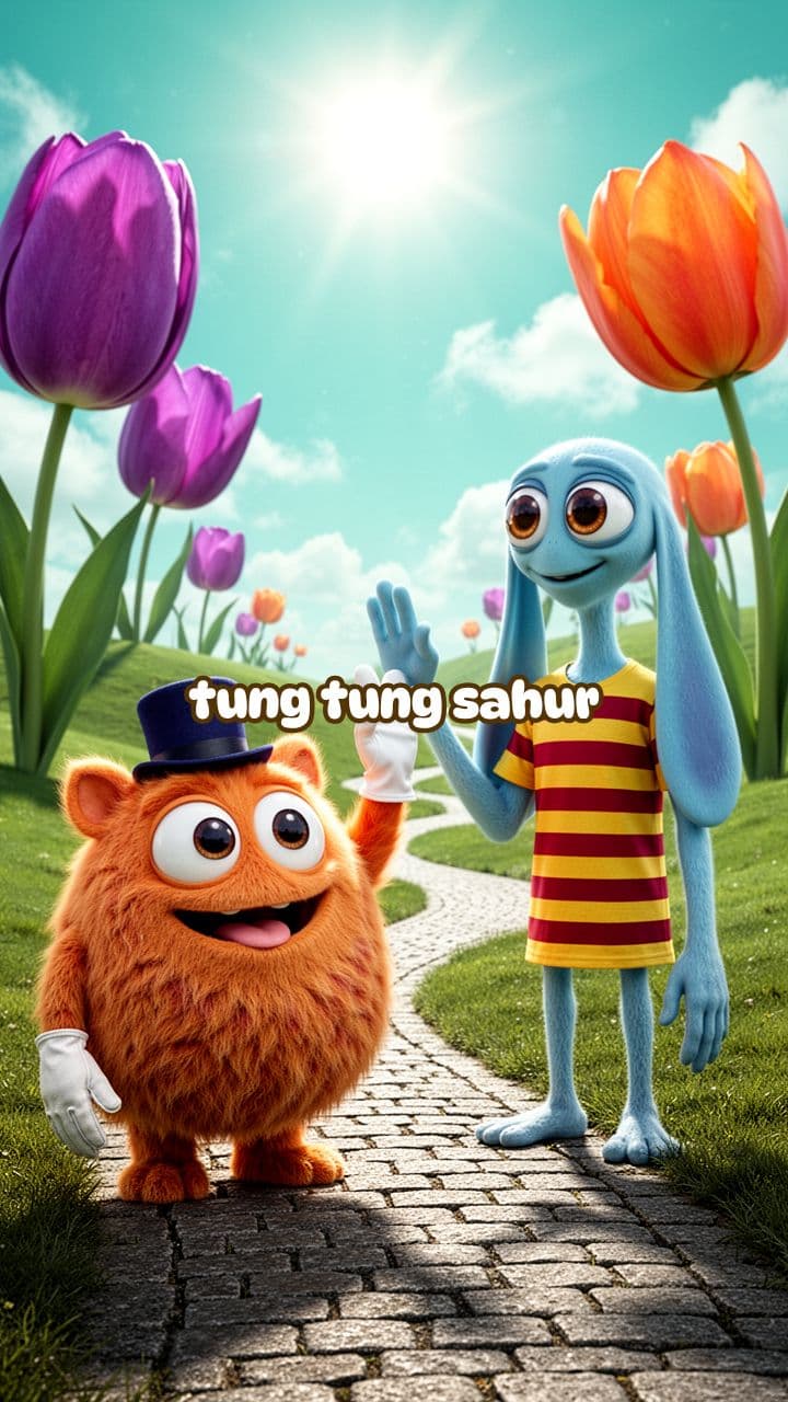 Tung Tung consuela a Tralalero