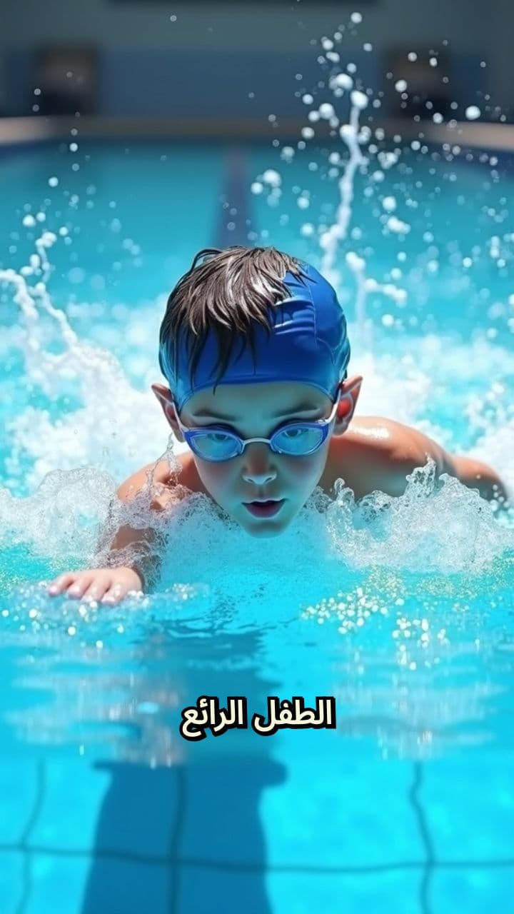 سباحة الطفل المحترف