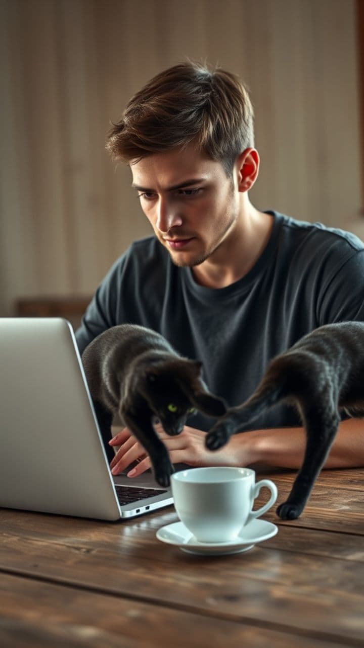 Cat vs. Tea Tension - Smooth Camera