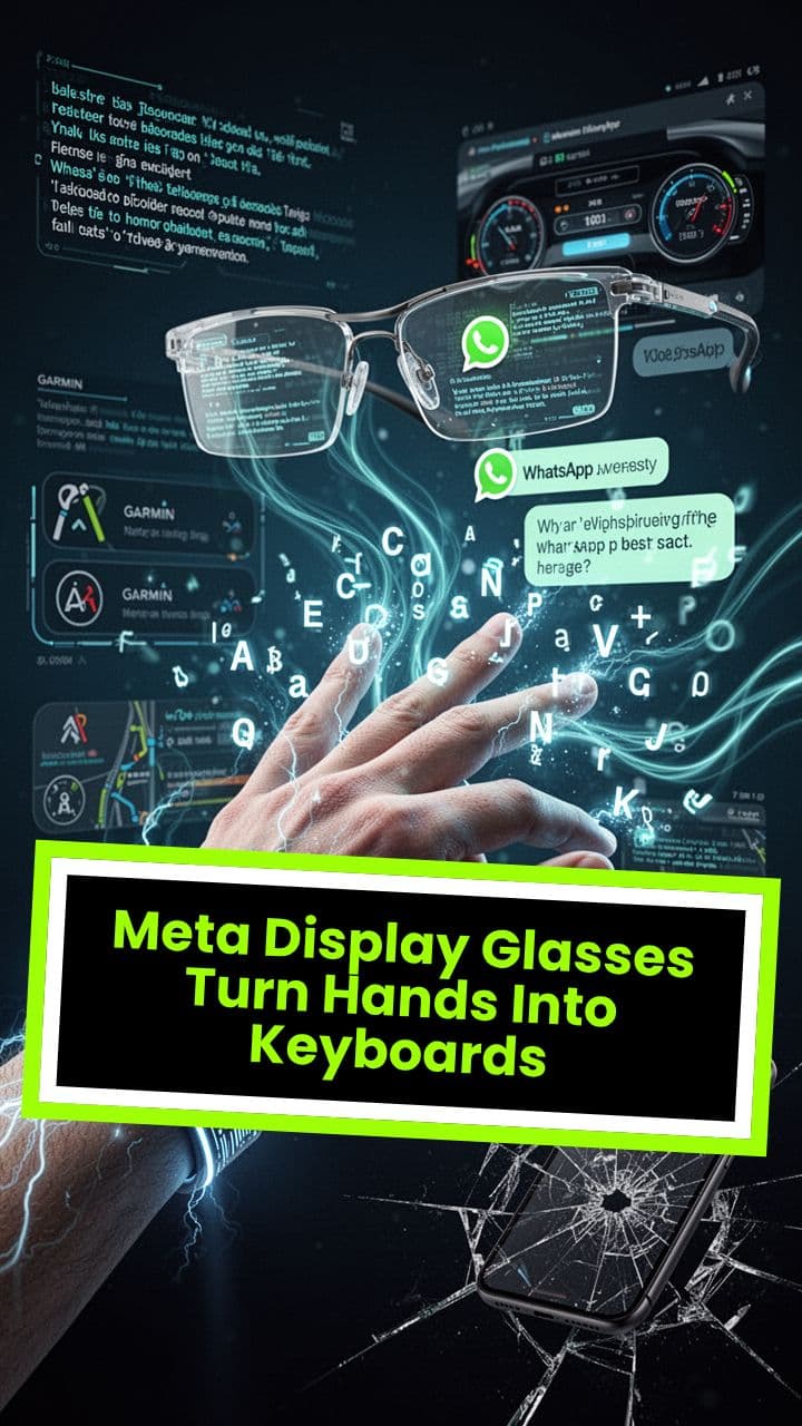 Meta Display Glasses Turn Hands Into Keyboards