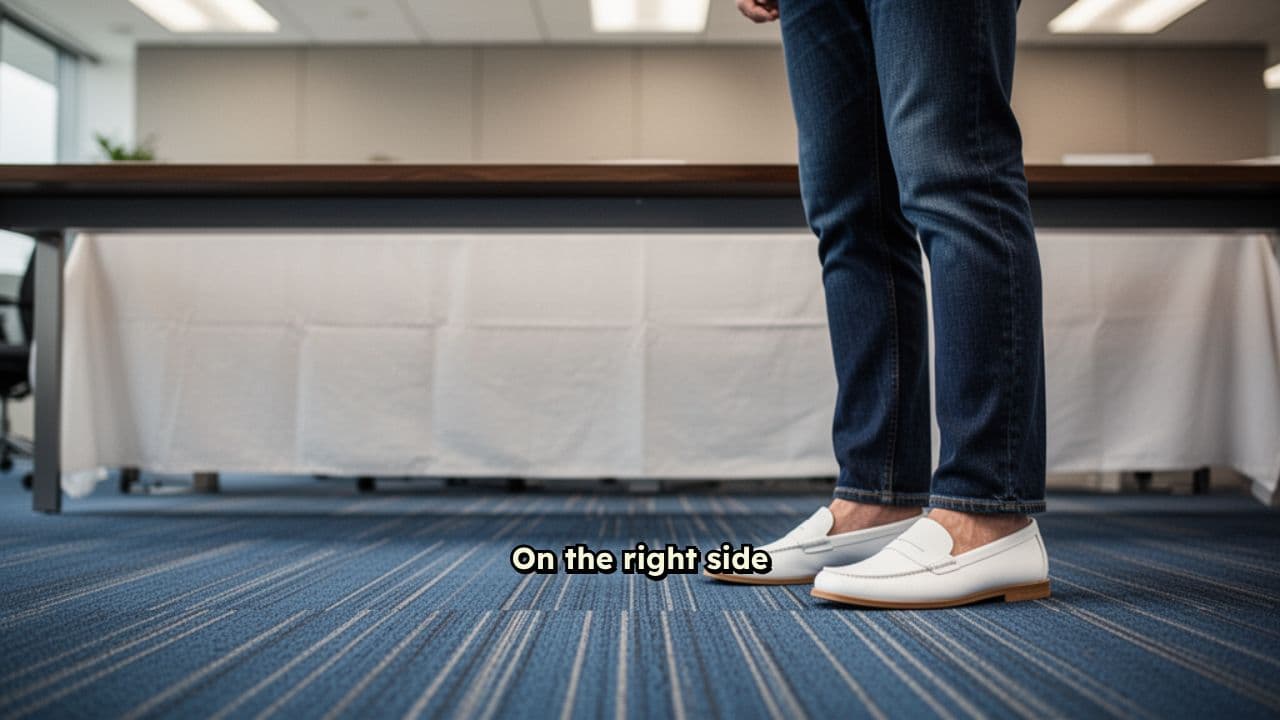 Two Pairs of Shoes Meet