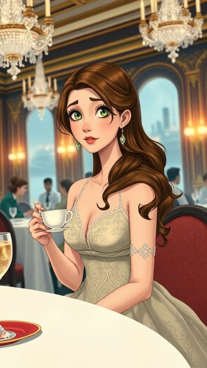 Titanic's Embrace: A Passenger's Last Dance