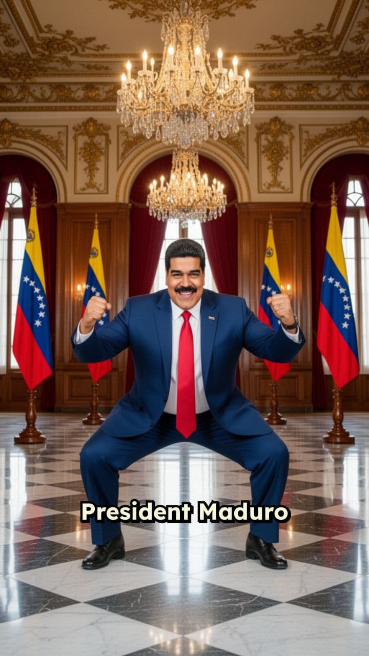 Maduro Does the Spongebob Big Guy Dance