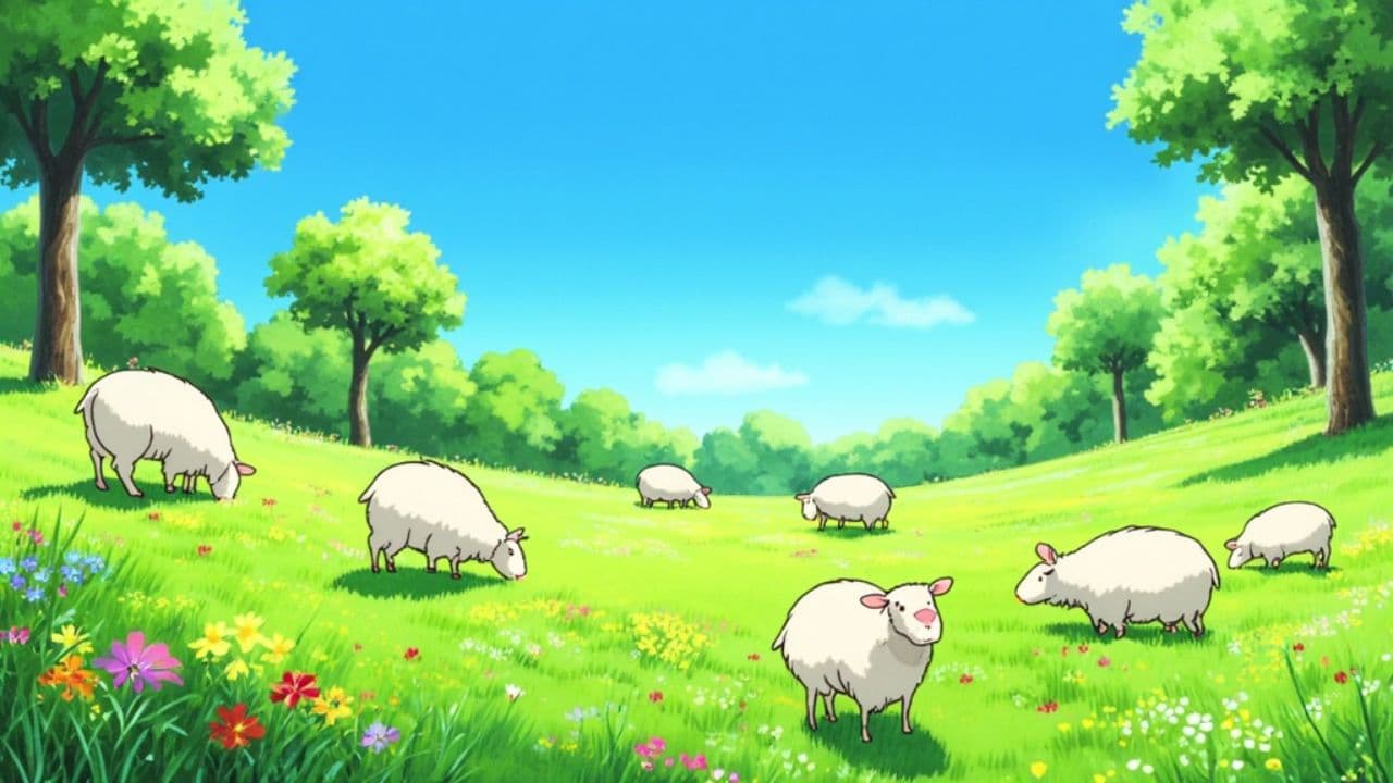 El pastor y las ovejitas en peligro