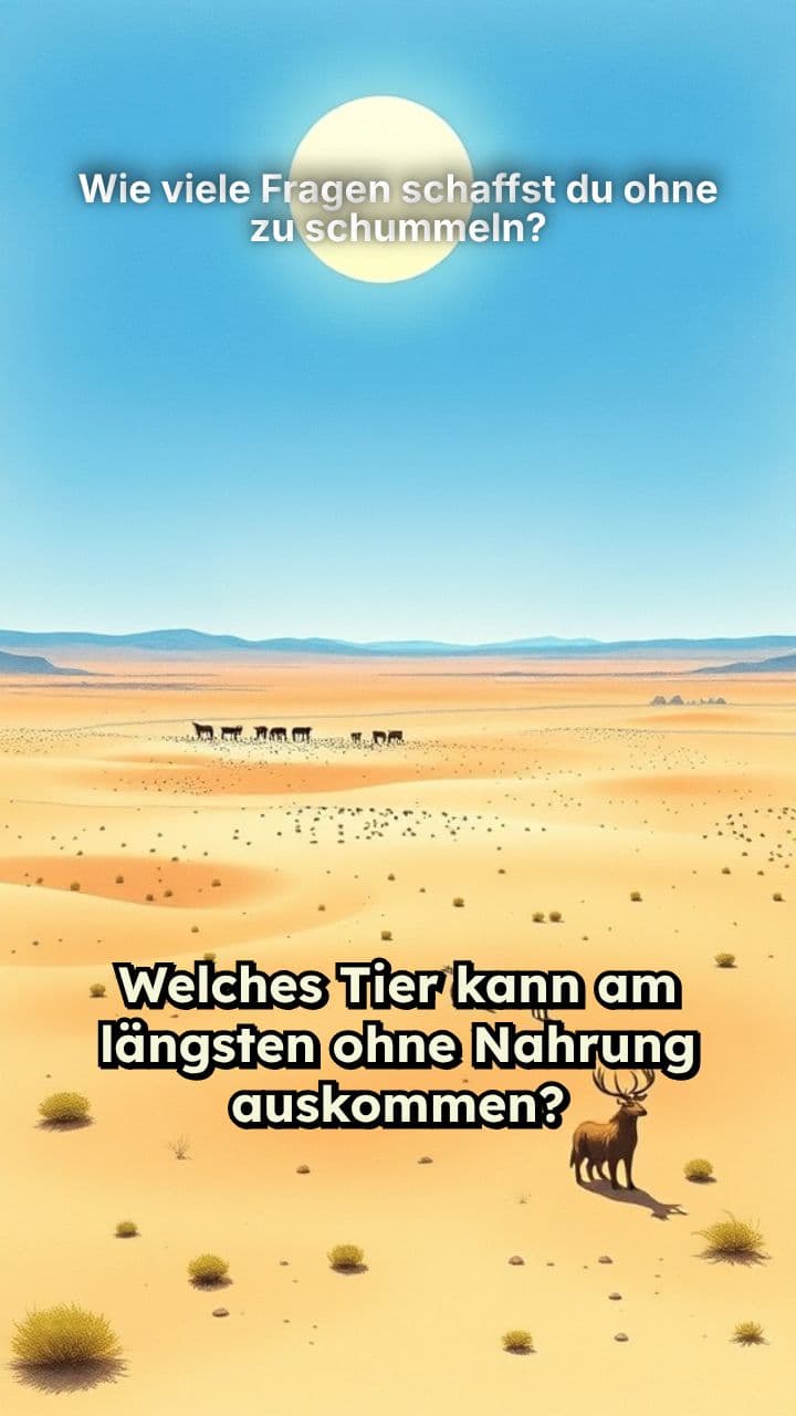 Wie viele Fragen schaffst du ohne zu schummeln?