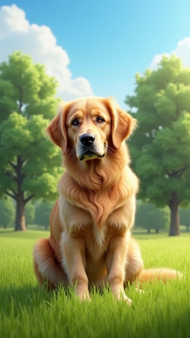 Dog's Graceful Ascent