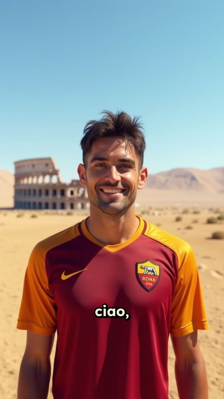 Tifoso della Roma in Kazakistan