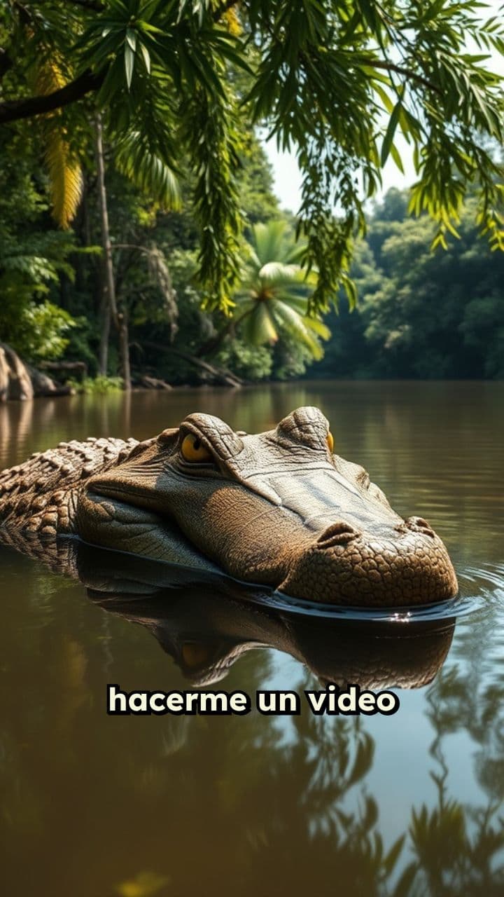 Cocodrilo en el agua