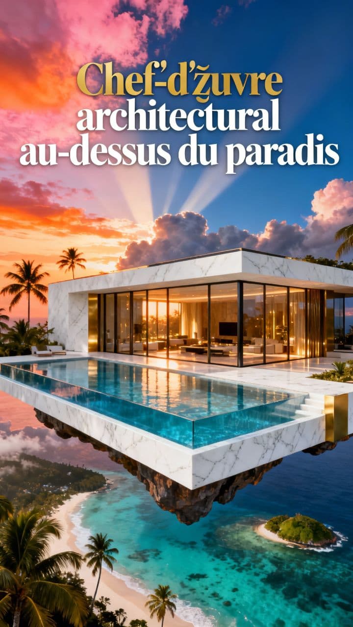 Chef-d'œuvre architectural au-dessus du paradis